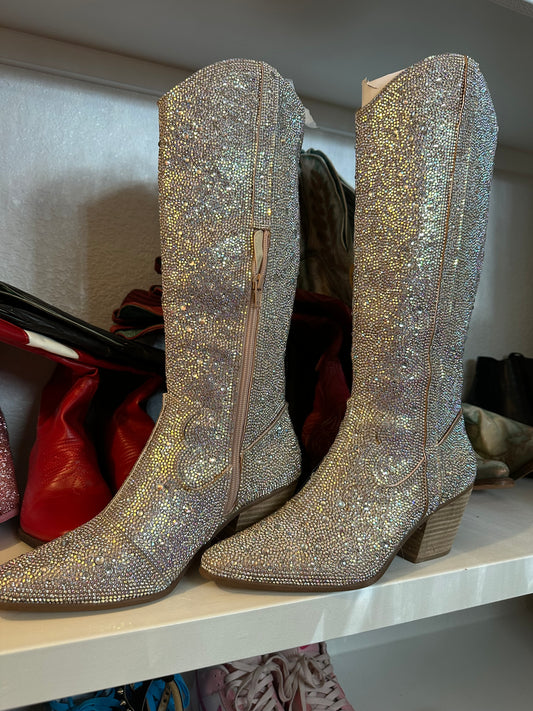 Rhinestone boots