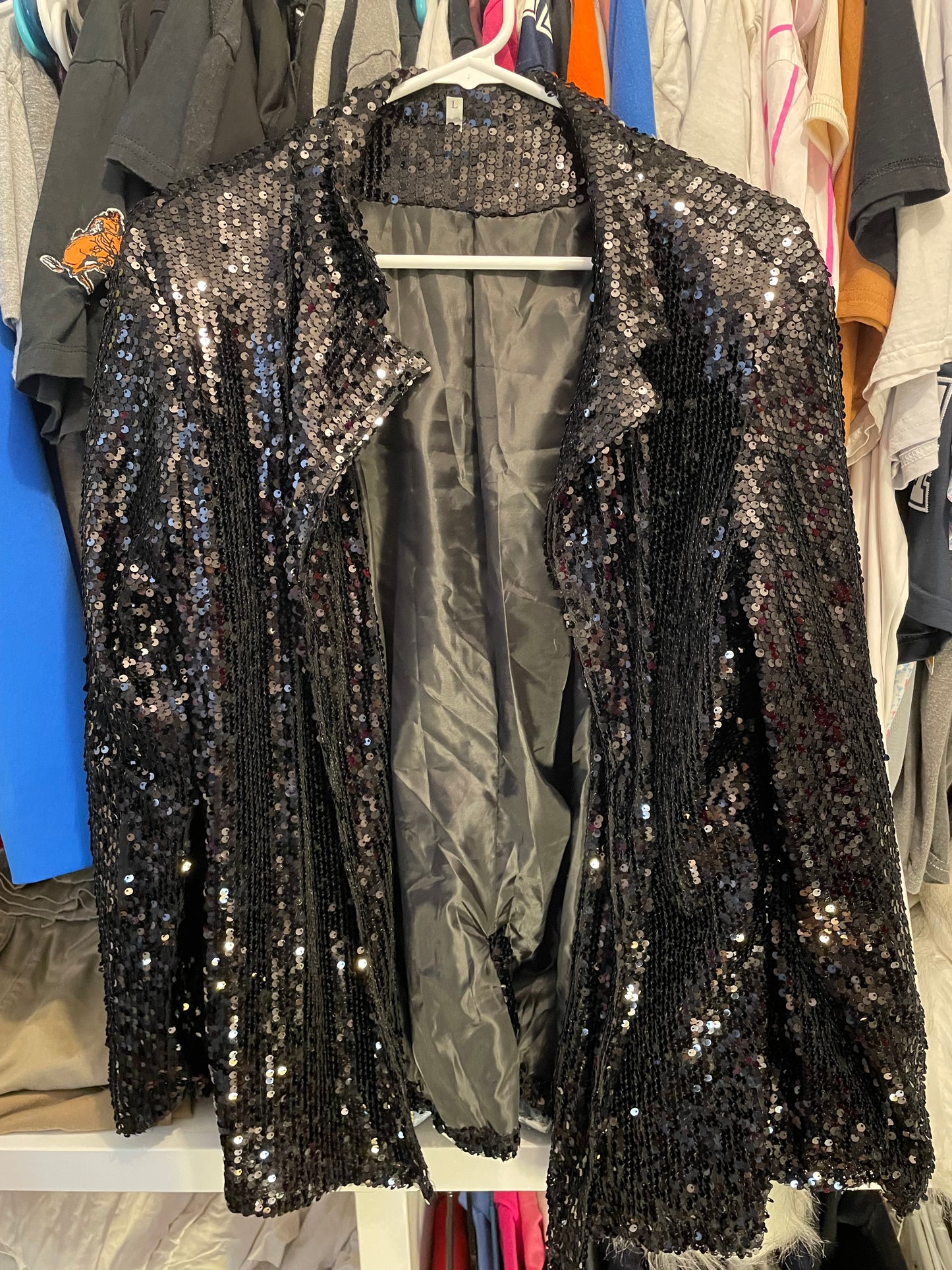 Black sequin blazer