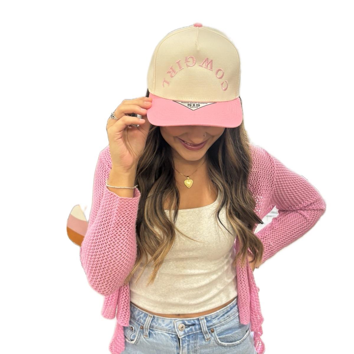 GLWB Pink Reverse "Cowgirl" Hat